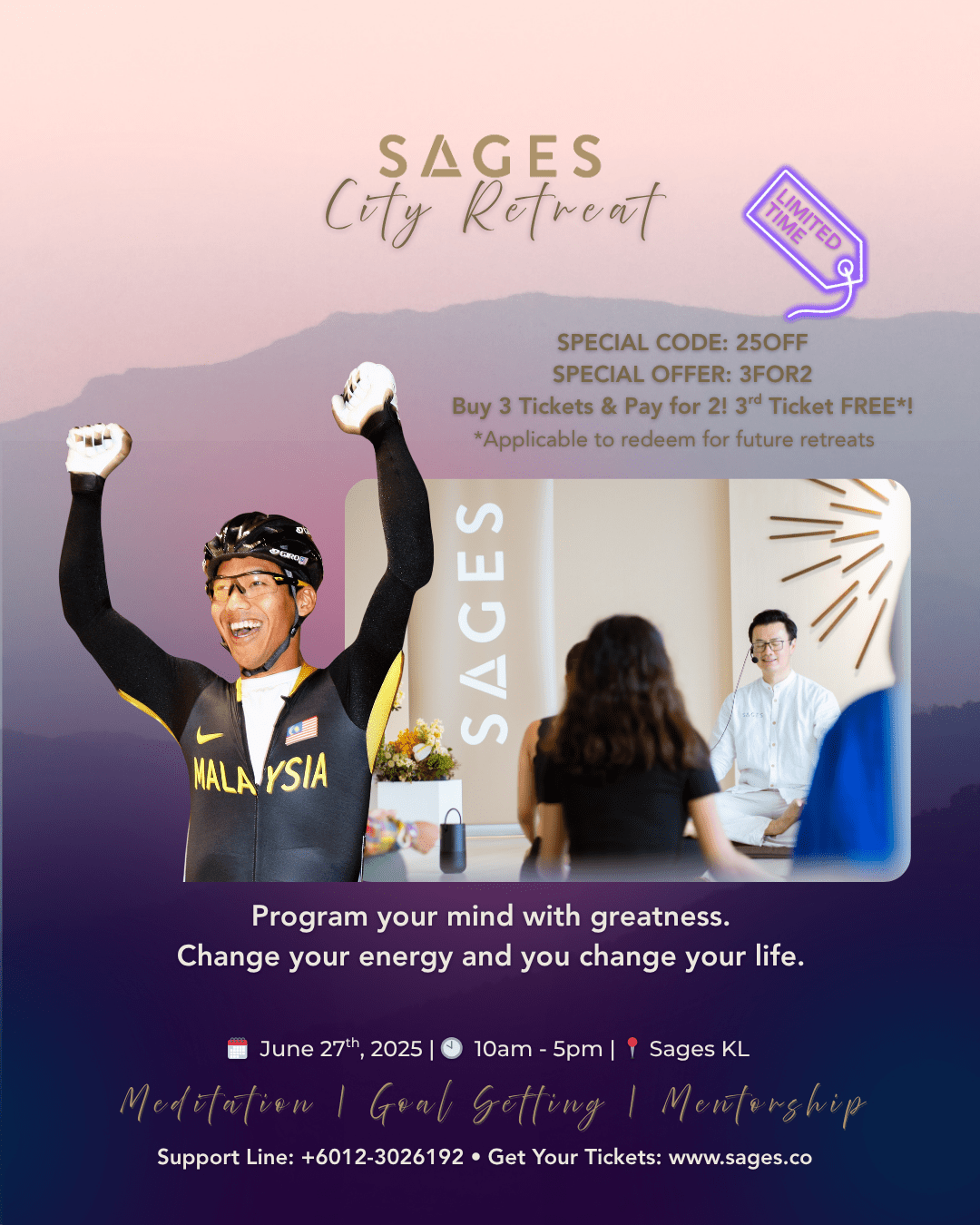 Sages City Retreat: 1-Day Mental Breakthrough