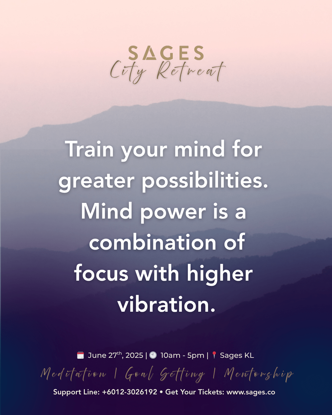 Sages City Retreat: 1-Day Mental Breakthrough