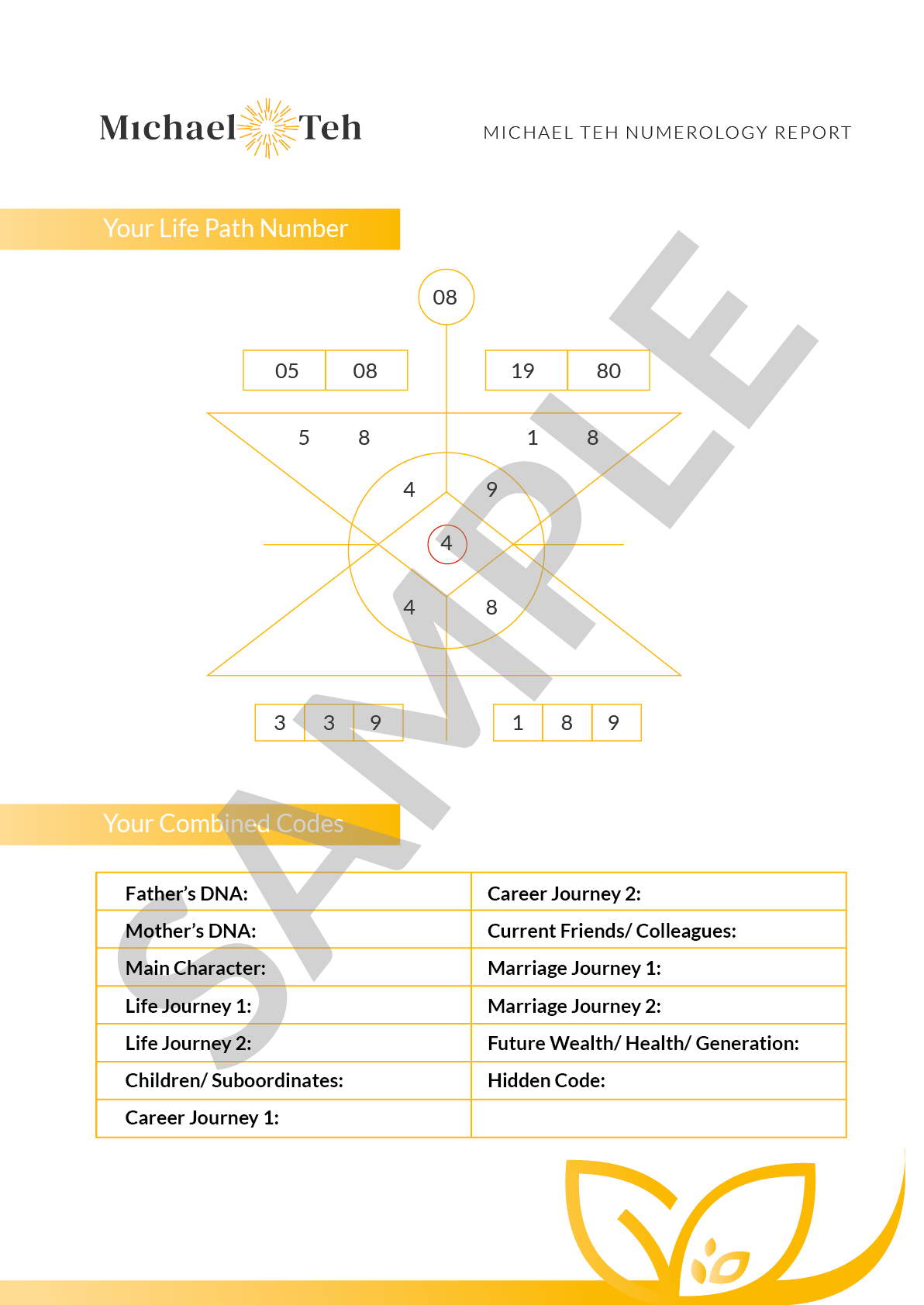 Michael Teh Numerology Report & Consultation