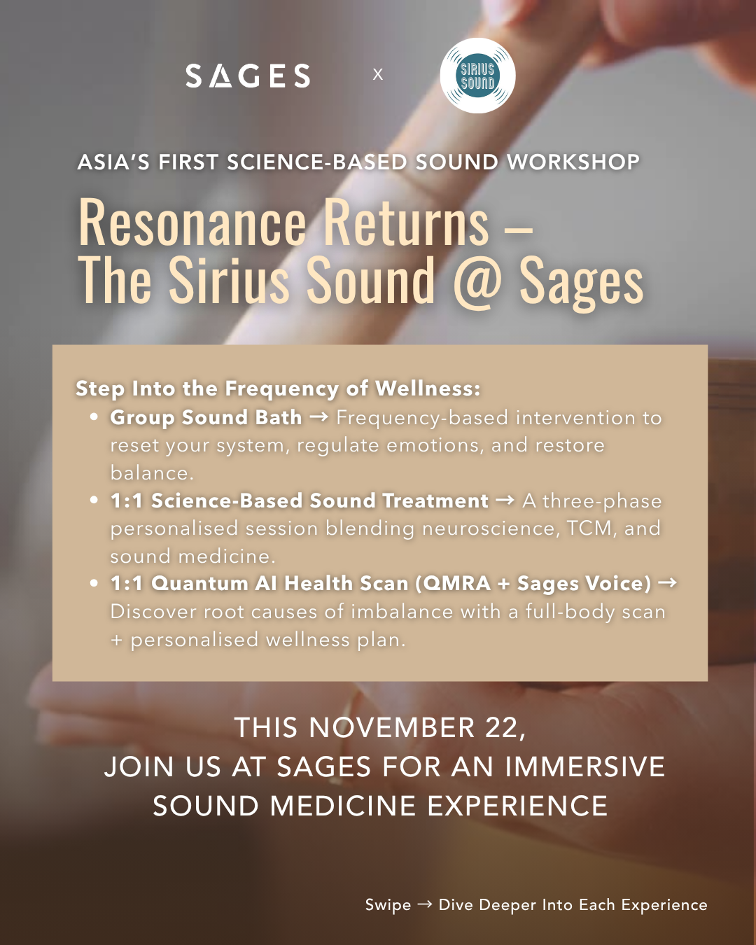 Resonance Returns – The Sirius Sound @ Sages